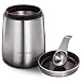 E-PRANCE Coffee Canister Airtight Coffee Vault - Freshness Protected -Stainless Steel Coffee Bean Container with Magnetic Scoop (18 oz)