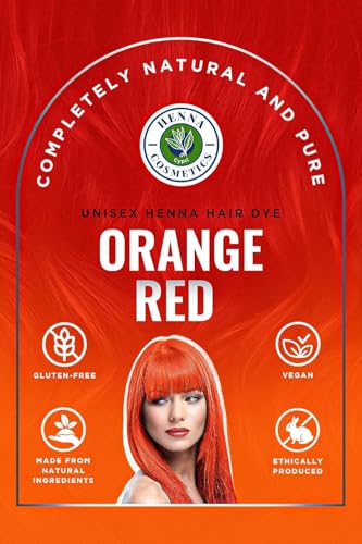 Henna Cosmetics Tinte Natural para Cabello Naranja Rojo 200g miniatura 5