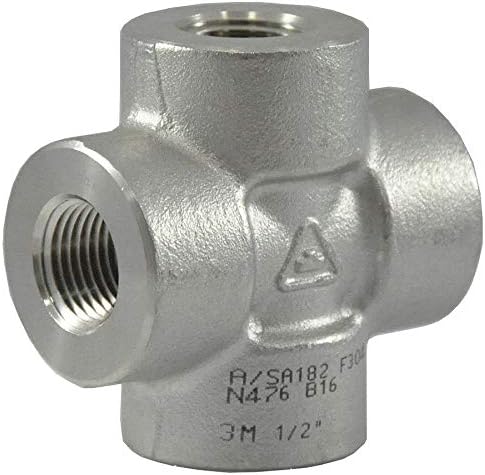 Cross, 1/2 In, 316 Stainless Steel