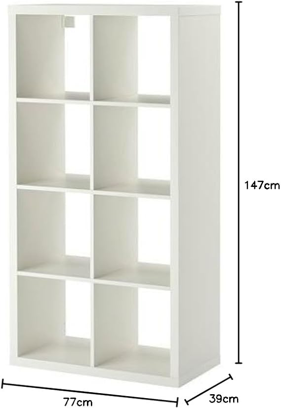 Ikea KALLAX Shelf Unit, White, 30.3 x 58.5 inches 77 x 147 cm, 10275895