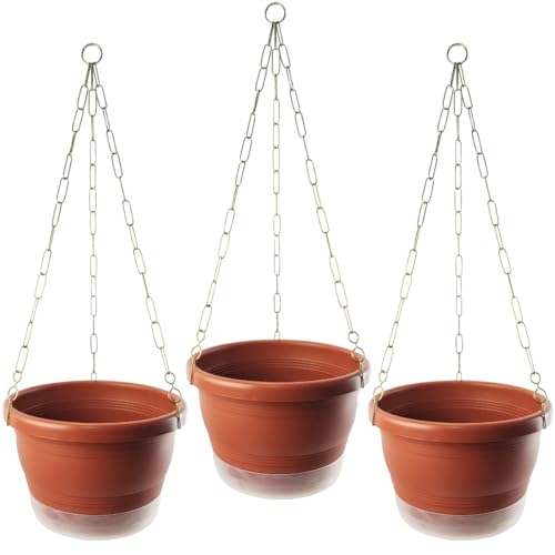 Vasinhos para Plantas Tam N18 Kit Jardim Pendente com Pratinhos C...