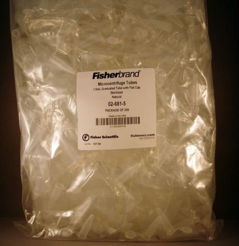 Snap-Cap Flat-Top Graduated Microcentrifuge Tubes, 1.5 mL, Sterile [ 1 Pack(s)]