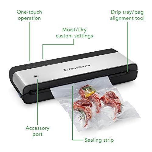 Foodsaver Vs0150 Powervac Compact Vacuum Sealing Machine, Vertical Vacuum Sealer Storage, Black #TOP2