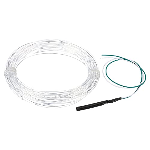 PATIKIL 2mm 5m PMMA Side Glow Fiber Optic Cable Kit, with LED Illuminator 12V 0.1W Testing Light Source Decoration for Home DIY Lighting