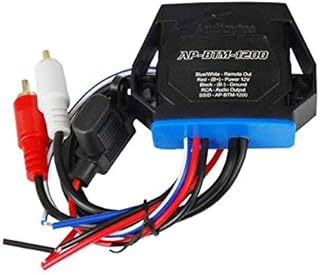 Audiopipe Marine Wireless Audio Receiver Adapter converts any amplifier or RCAs to stream wirelessly