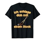 Lustig Ich schlage Leute mit einem Stock - Eishockey Tape T-Shirt