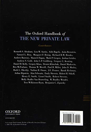 The Oxford Handbook of the New Private Law