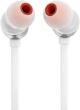 JBL Tune 310 C Hi-Res Wired Earbuds with Microphone, Flat Tangle-Free Cable, 3-Button Remote, EQ Presets Control and Volume Adjustment, White - 7