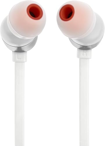 JBL Tune 310 C Hi-Res Wired Earbuds with Microphone, Flat Tangle-Free Cable, 3-Button Remote, EQ Presets Control and Volume Adjustment, White - 7