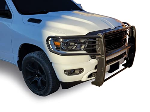 Image of Black Horse Grille brush Bumper Guard Modular Black Compatible with 19-26 Ram 1500(Excl. Rebel & TRX trims, 19-24 Ram 1500 Classic and 20-22 Ram 1500 Diesel models)-17DG111MA