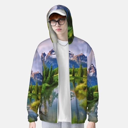 Chaqueta Larga Ligera con Capucha Protección Solar miniatura 2