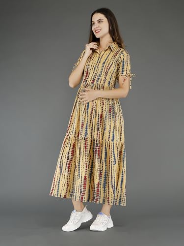 Image of Dhruvi Women's Rayon Anarkali Maternity Dress & Feeding Kurti with Zippers