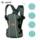Jané Dual, ergonomische Babytrage, von Geburt bis 15 kg, 3 Positionen, atmungsaktiv und gepolstert,Grün