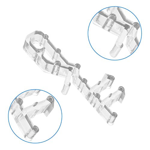 Prasacco 20 Pieces Valance Clips For Blinds, Hidden Blind Clipsclear Plastic Window Blind Accessories Blind Valance Replacement Clips Plastic Valance Retainer Clips For Home Window Blinds #TOP5