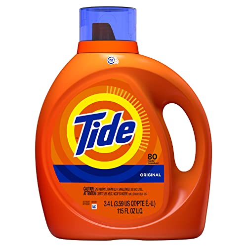 Image of Tide Laundry Detergent Liquid Soap, Original, 80 Loads, 115 Fl Oz, He Compatible