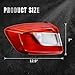 Tail Light Assembly Compatible with Chevy Cruze LS LT LTZ Premier 4-Door Sedan 2016 2017 2018 2019 Rear Taillights Assemblies Brake Lamp Replace 84078119 (Right Passenger Side)