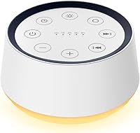 BrownNoise Sleep Sound Machine: 30 Soothing Sounds, Brown/White Noise, 12-Color Night Light, 36 Volumes, Timers for Baby, Kids & Adult Sleep Aid