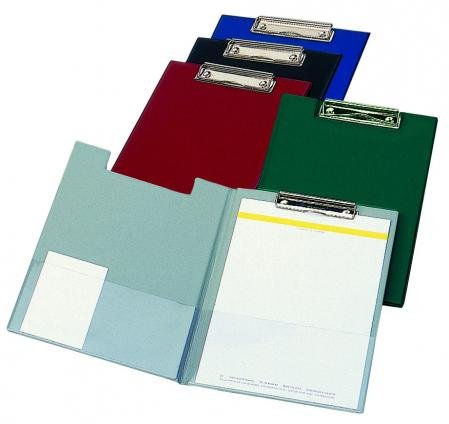 Klemmbrett A4, doppelt, PVC, geschweißt, verschiedene Farben, 10 Stück
