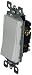Leviton 5613-2W 15 Amp, 120/277 Volt, Decora Rocker Lighted Handle, Illuminated Off 3-Way AC Quiet Switch, Residential Grade, Grounding, White