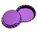 50 Purple Metallic Bottle Caps Shiny Colors Craft Linerless