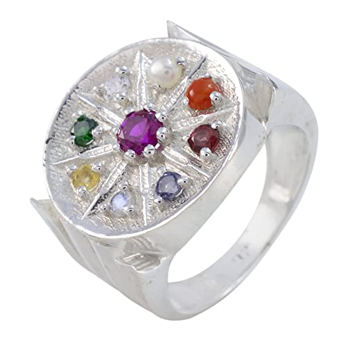 Bague de forme ronde en argent pour style quotidien personnalisé