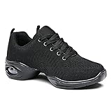 Runxingfu Deportes Zapatos de Baile Zapatillas - Mujeres Malla Correr Zapatos Jazz Latina Salón de Baile Zapatillas de Deporte