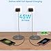 Extra Long 10Foot 45W Samsung USB C Fast Charger Block Dual Port PD Power Adapter Fast Charging Block,2Pack 10FT Type C Super Quick Charging Cord for Samsung Galaxy S25 Ultra/S25/S24/S23/S22 and More