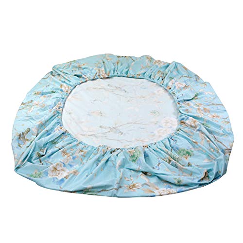 Image of FADFAY Floral Bedding Shabby Blue Bird Print Bed Sheet Set Luxury Bedding Collections 800 Thread Count 100% Egyptian Cotton Deep Pocket, 4 Piece-Twin XL Size