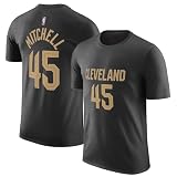 Donovan Mitchell Cleveland Cavaliers NBA Kids Youth 8-20 Black Alternate Performance Jersey T-Shirt (US, Numeric, 14, 16, Regular, Donovan Mitchell Cleveland Cavaliers - Black)