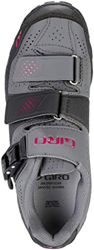 Image of Giro Terradura Women's Mountain Bike Shoe, Dark Shadow /Berry, US 8.5 / EU 40