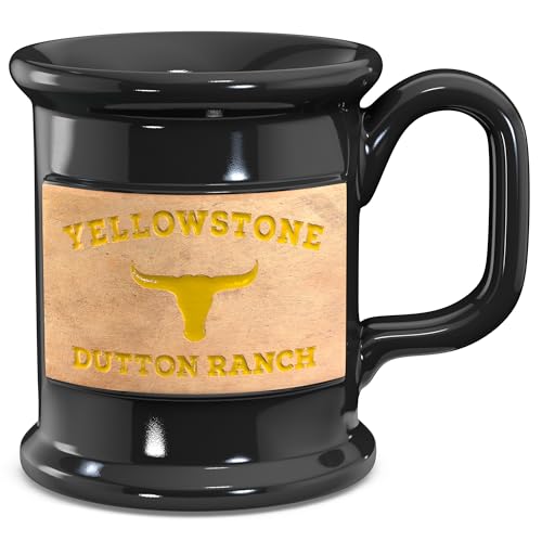 Taza de cerámica artesanal Old Southern Brass 16 onzas
