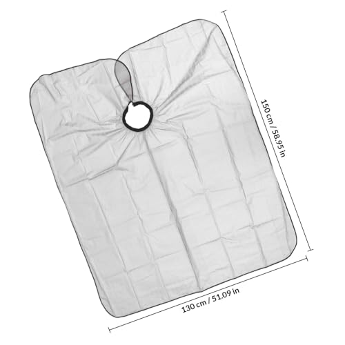 Capa de peluquería plástica con diseño ondulado gris miniatura 2