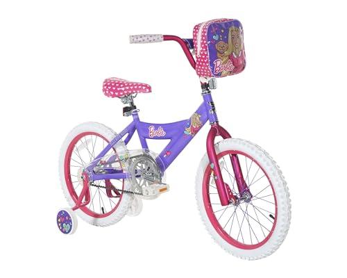 Dynacraft Barbie 18' Kids Bike for Ages 6-9 Years – Fun and Stylish Design, Sturdy and Durable, Perfect for Kids Learning to Ride, Easy to Assemble, Ideal for Young Riders