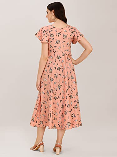 Image of QIQI Women's Crepe A-Line Maxi Casual Dress
