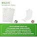 Magic Sponge Eraser Sheets- Garvonti 60 Pack Melamine Foam Sheet in Bulk, Convex Point Heavy Duty Melamine Eraser, Thickened Disposable Melamine Foam Cleaning Eraser Pads