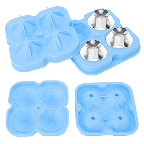 Molde de silicona para cubitos de hielo con 4 cavidades miniatura 4