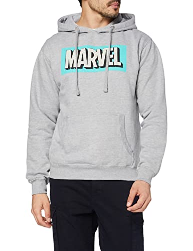 Sweat capuche skateboard Marvel Retro Logo homme en coton noir