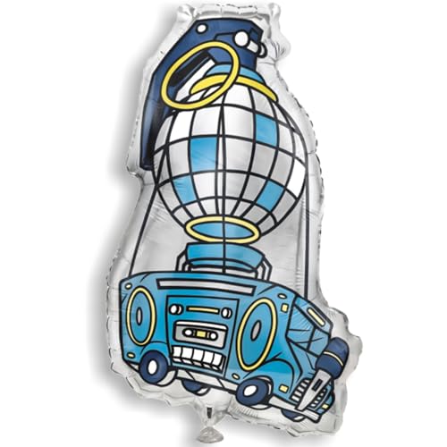 Unique- Fortnite Globo de Autobús de Batalla Gigante-69 cm-Fiesta, Color white, Large (24719)