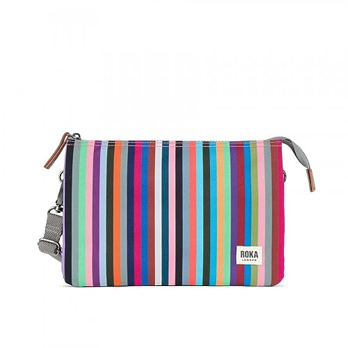 Sac à bandoulière XL Carnaby en toile recyclée à rayures