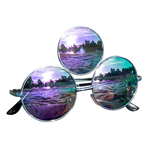 Third Eye Sunglasses, Purple Reflective Lens