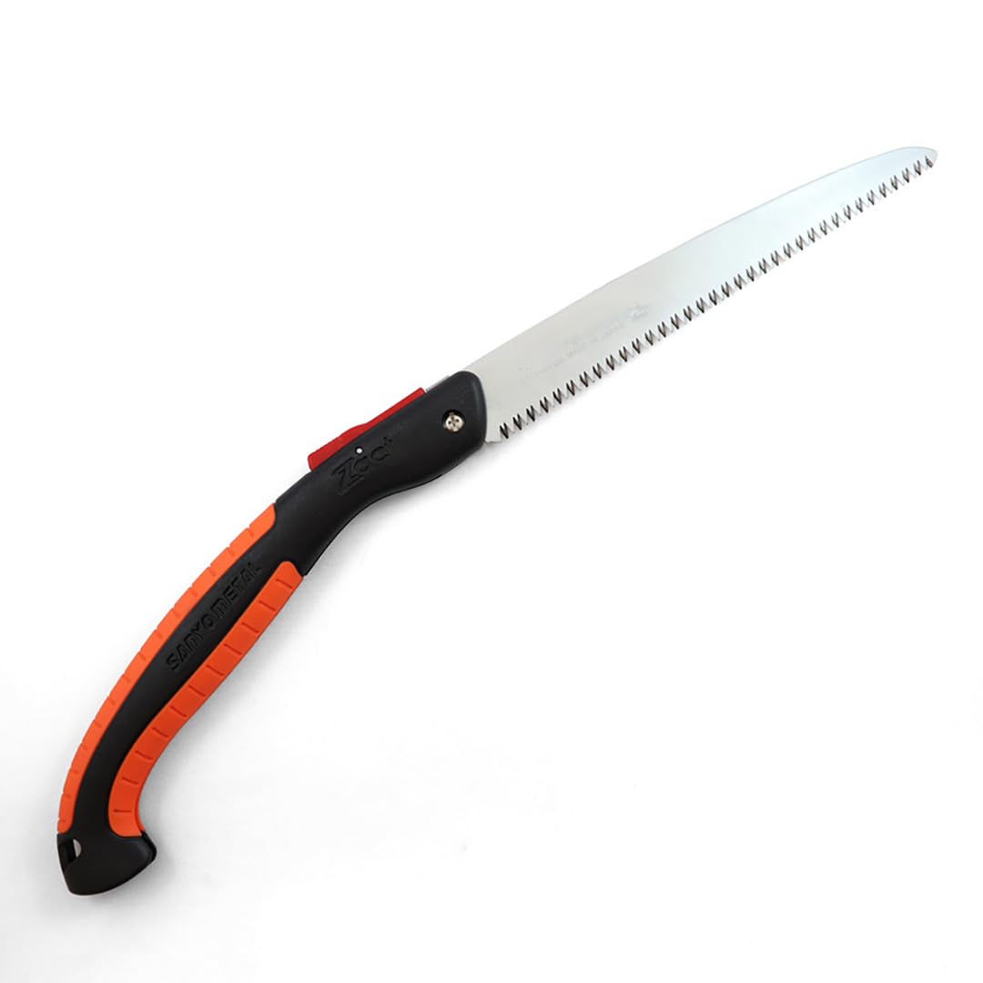 Klappsäge ZACT FS 2400 - Profi-Gartensäge aus japanischem Carbonstahl - Astsäge für Sträucher, Äste und Stämme - Gartensäge mit 24 cm Sägeblatt