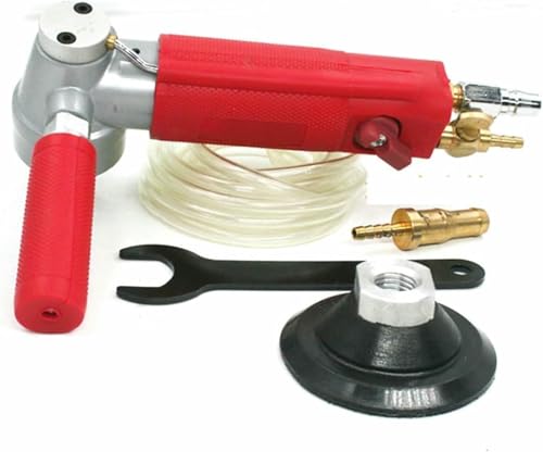 VYUJHNBG Pulidora de Piedra húmeda de Aire de 4 Pulgadas, 4300 RPM, pulidora neumática de Piedra húmeda de Aire, pulidora de Piedra de mármol de Granito, lijadora de Aire húmeda, Molino de Agua