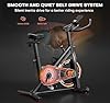 SLUNSE Exercise Bike, Spin Bikes for Home Use with APP, Quiet Stationary Bike for Gym, Stronger Indoor Cycling Equipment for Fitness Workout Cardio Training,Red