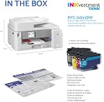 Brother MFC-J5855DW INGVESTISSEMENT A3 Imprimante couleur tout-en-un sans fil avec scanner, photocopieur et fax, 30 ppm Vitesse, 3.5"Ecran de Touch, Connectivité Mobile