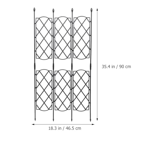 Support pour plantes grimpantes extérieur en acier noir robuste - 3