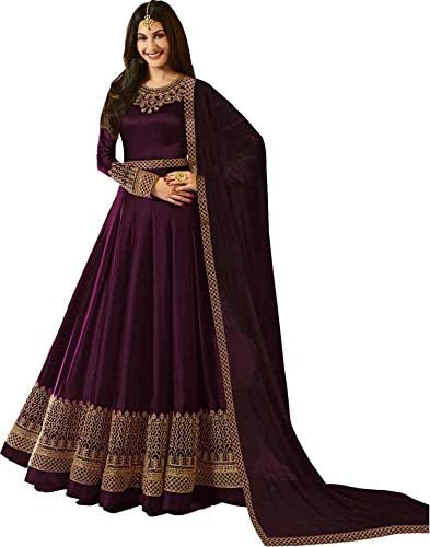 Nir Fashion Women's Long Gown (neha Green_Green_Free Size) (neha Green_Green_Free Size)