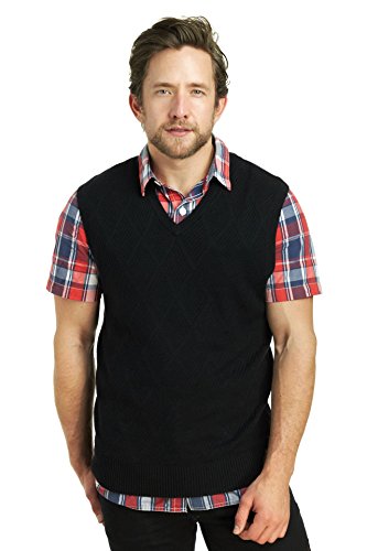 Haggar Men's Textured-Stitch V-Neck Vest