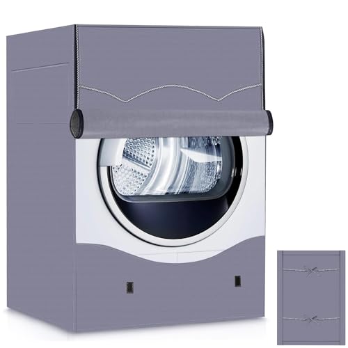 Lociban Coprilavatrice da Esterno, Copertura per Lavatrice da Esterno Impermeabile, Coprilavatrice da Interno Antipolvere, Copri Asciugatrice da Esterno Protezione Solare, 60×64×85cm