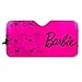 LUNNA BAR-2035 60th Anniversary Pink Fashionista Accordion Windshield, Fold-able Sun Shade for Front Car Window Special Edition Officially Licensed Collectible Automotive Accessory, Universal Fit