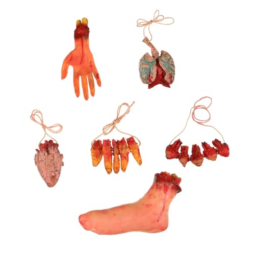 Pendentifs organes en vinyle UKCOCO pour une décoration d'Halloween terrifiante